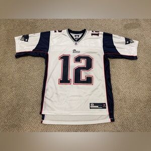 VTG Y2K New England Patriots Jersey  Tom Brady NFL  Reebok On Field Mens Sz L